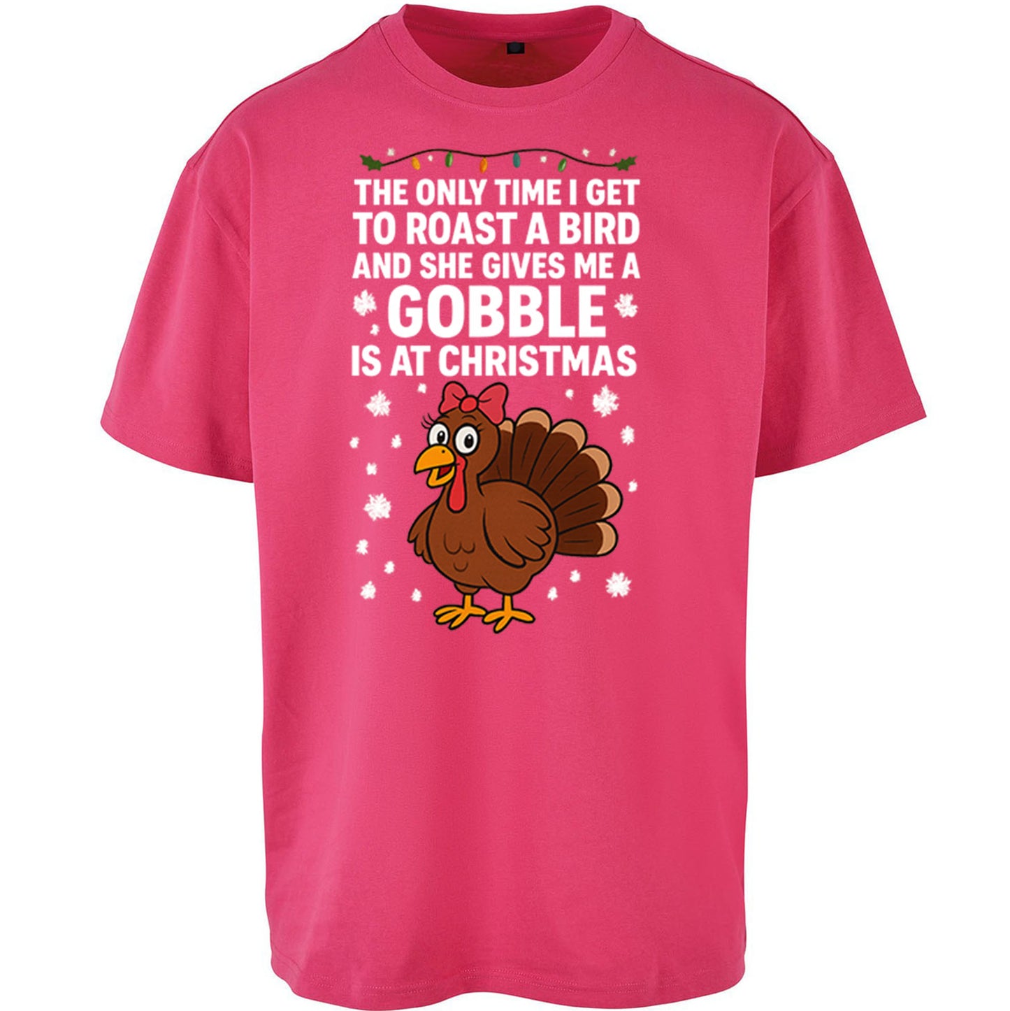 Rude Christmas Oversized T Shirt