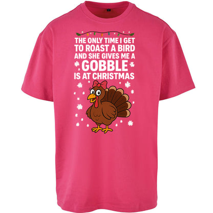 Rude Christmas Oversized T Shirt