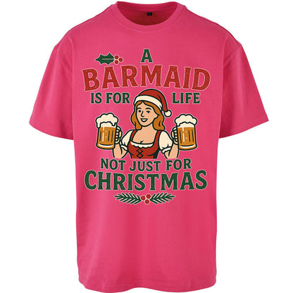 Barmaid Xmas Oversized T Shirt