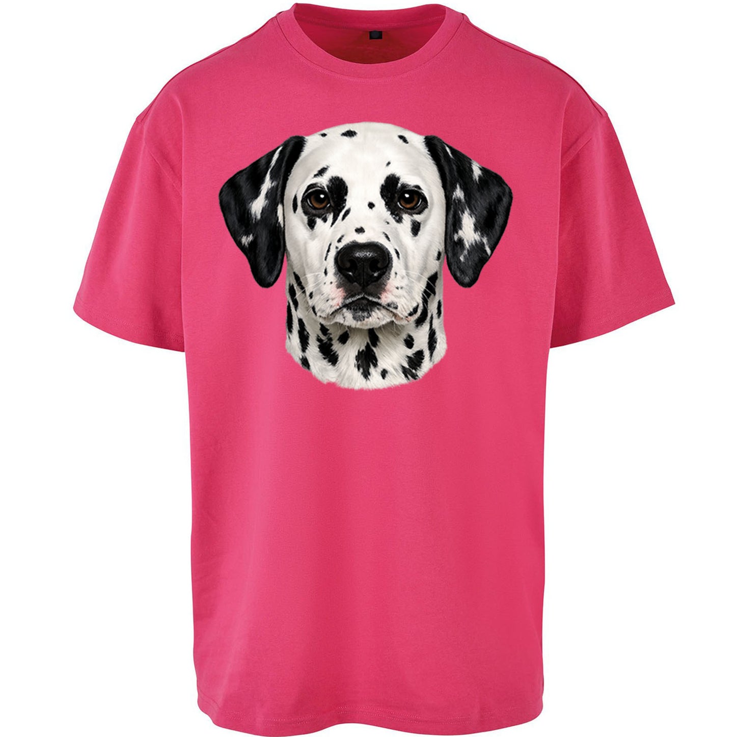 Dalmatian Dog Face Oversized T Shirt
