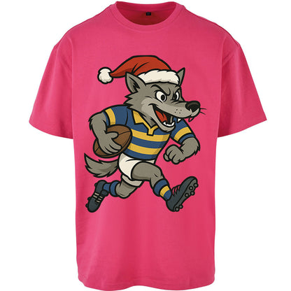 Warrington Wolves Christmas Oversized T Shirt