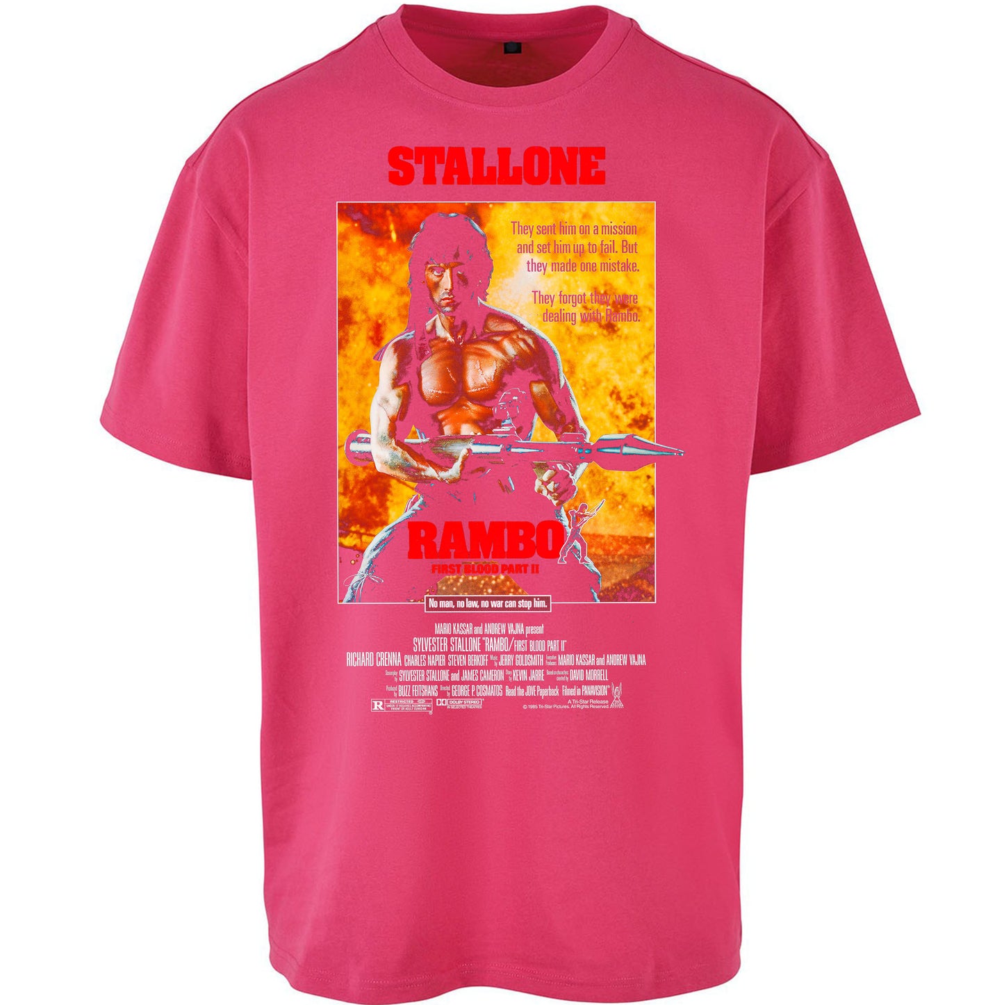 Rambo Movies Oversized T Shirt