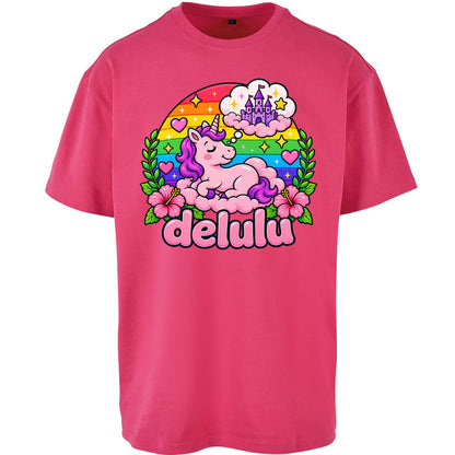 Delulu Unicorn Oversized T Shirt