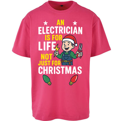 Electrician Christmas Oversized T Shirt