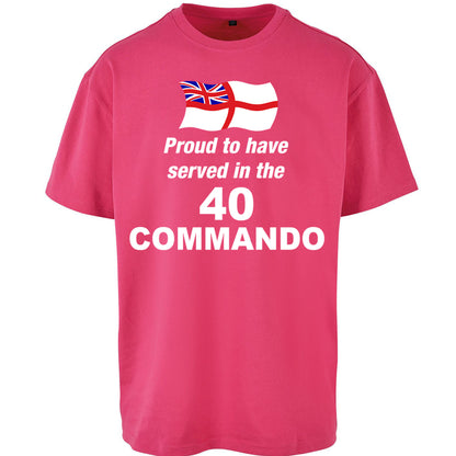 40 Commando Royal Marines Oversized T Shirt
