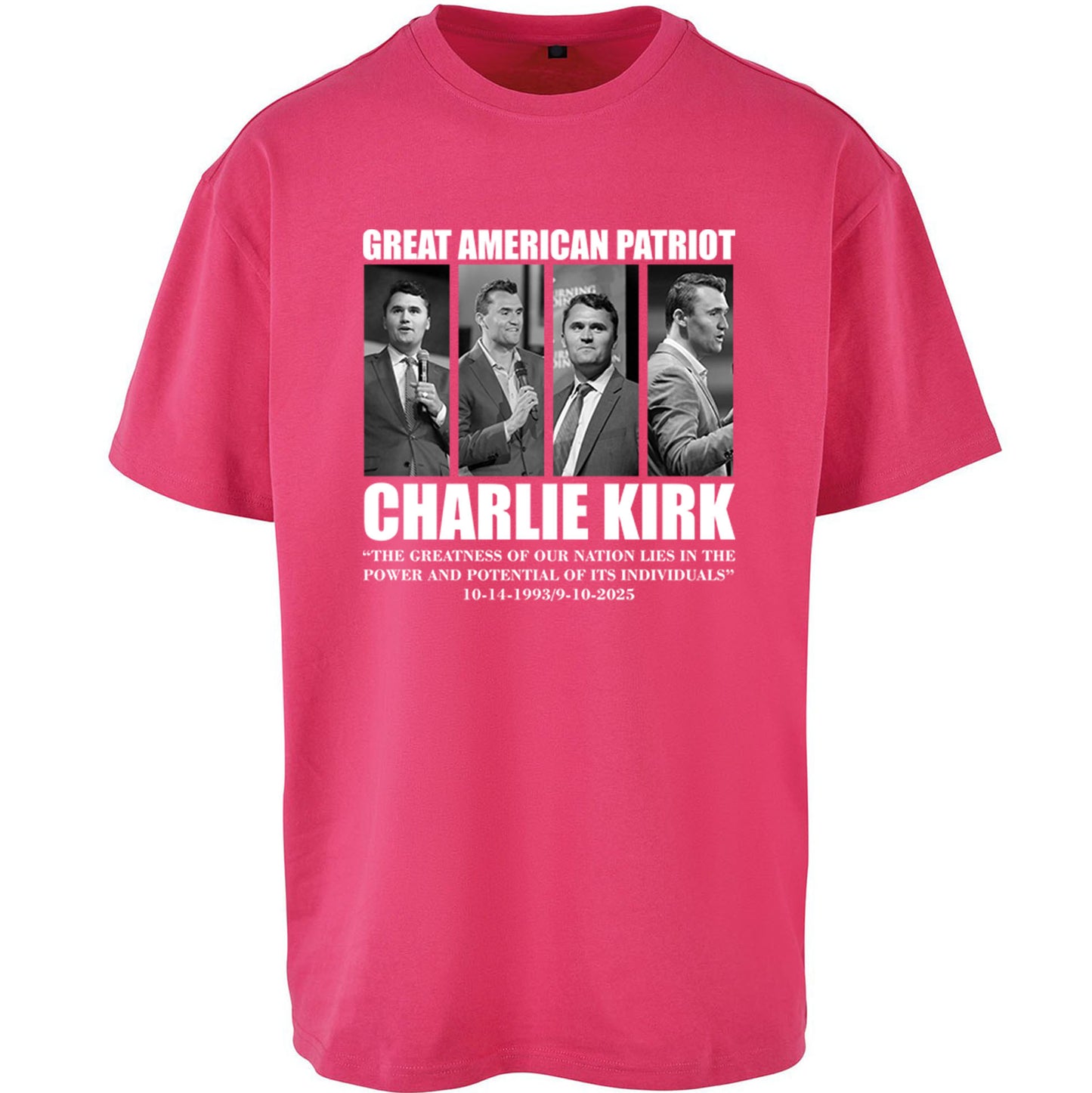 Charlie Kirk Oversized T Shirt 