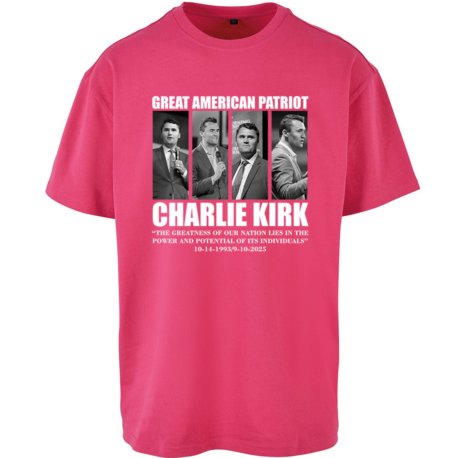 Charlie Kirk Oversized T Shirt 