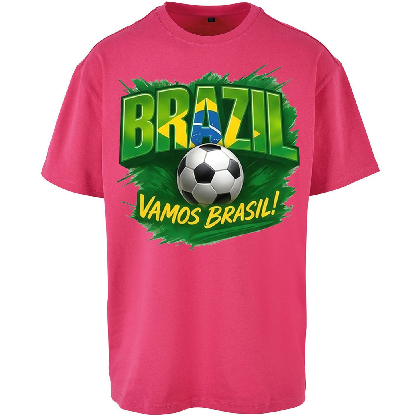Brazil Retro Football Oversized T Shirt