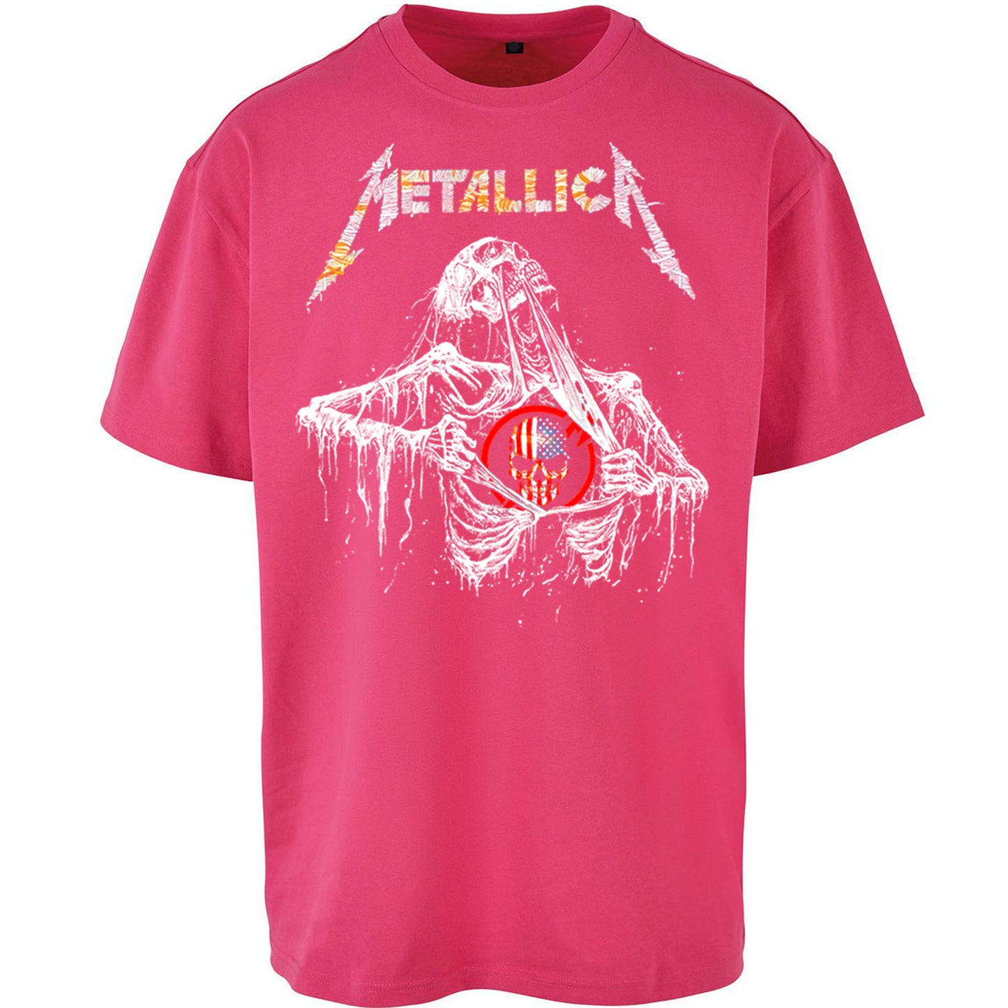 Metallica USA Skull Oversized T Shirt