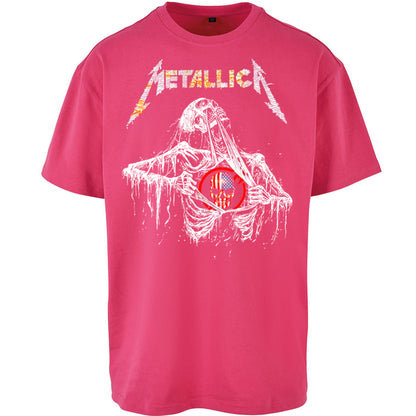Metallica USA Skull Oversized T Shirt