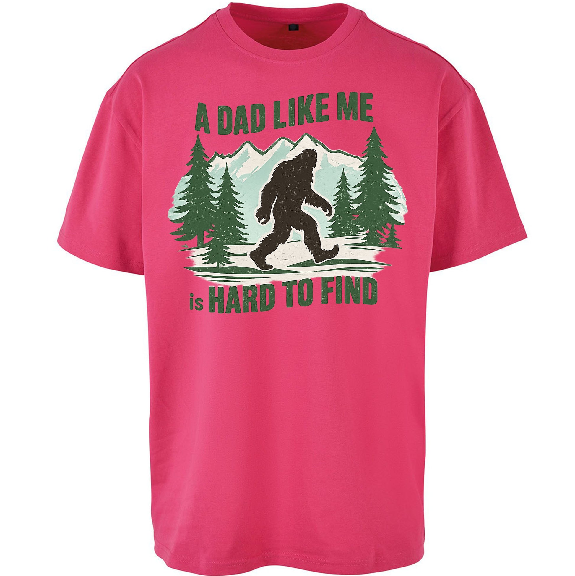 Retro Funny Bigfoot Dad Oversized T Shirt