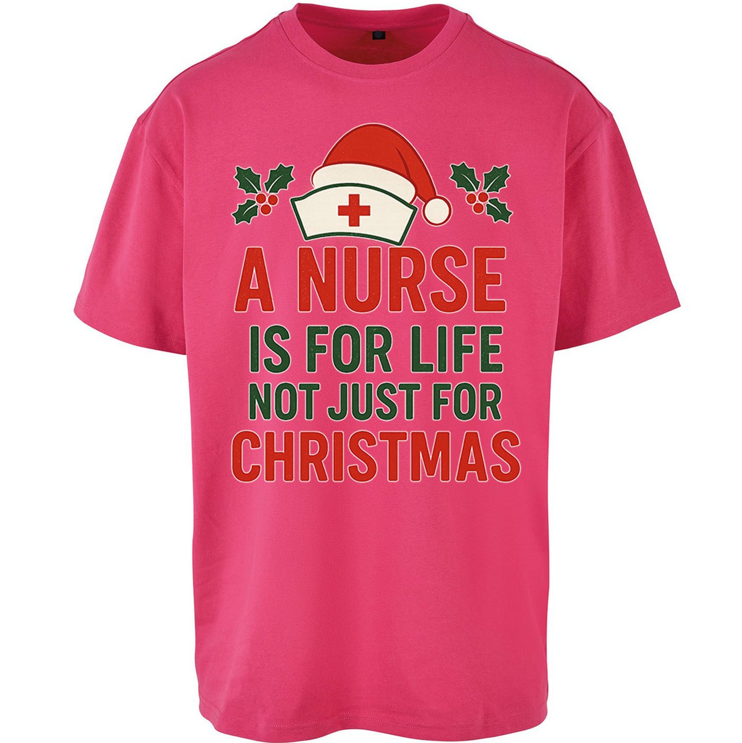 Nursing Christmas Oversized T Shirt