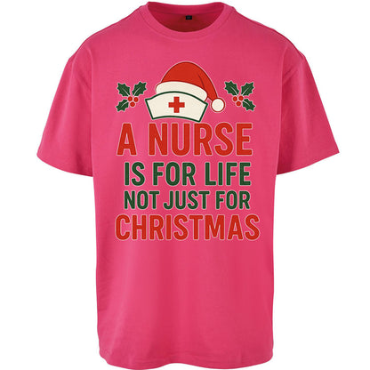 Nursing Christmas Oversized T Shirt
