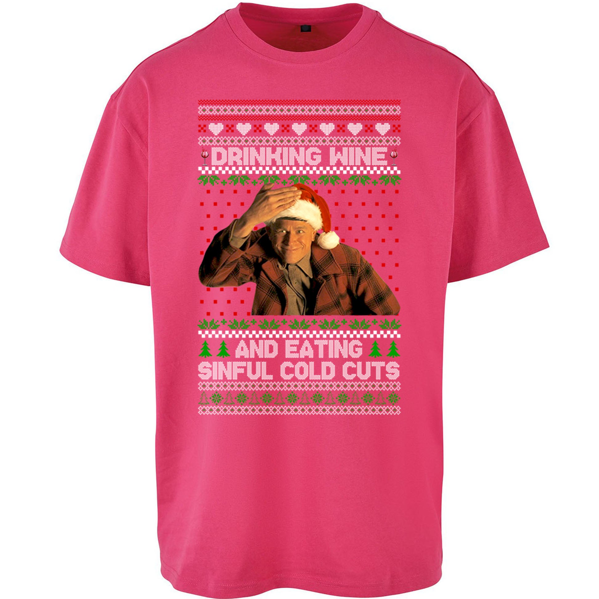 Ed Gein Wine Christmas Oversized T Shirt