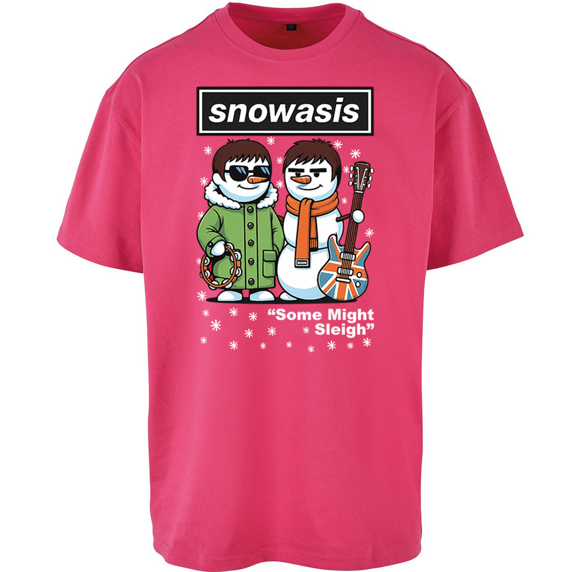 Funny Snowasis  Music Band  Oversized T Shirt