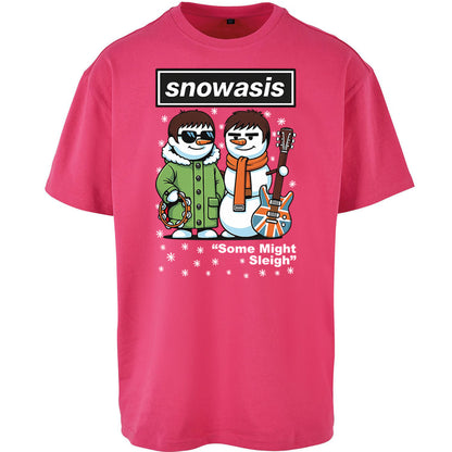 Funny Snowasis  Music Band  Oversized T Shirt