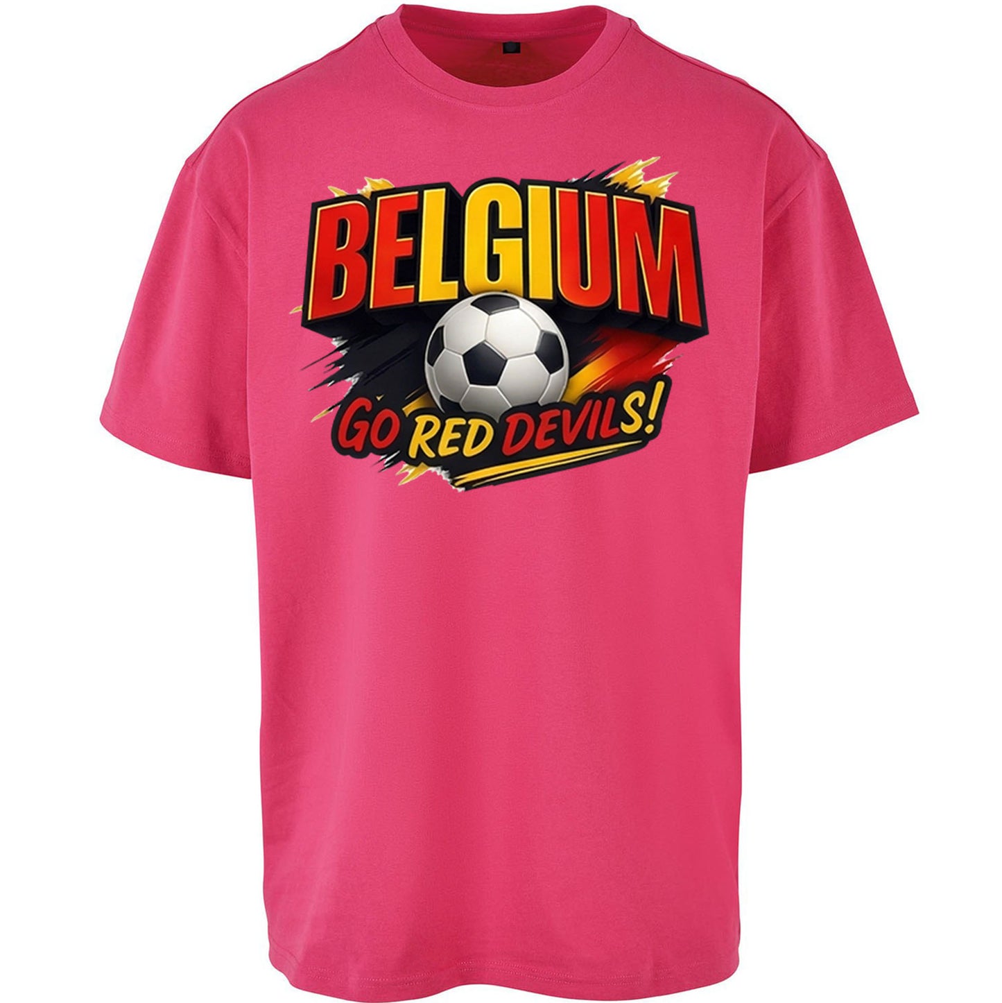 Belgium Retro Football Oversized T Shirt
