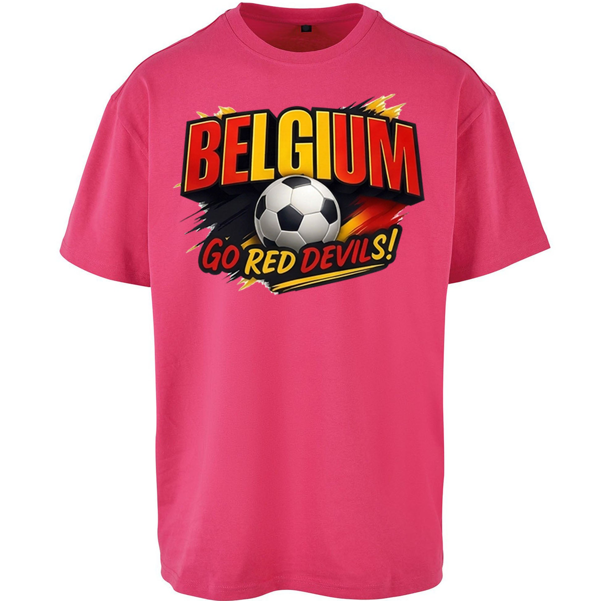 Belgium Retro Football Oversized T Shirt