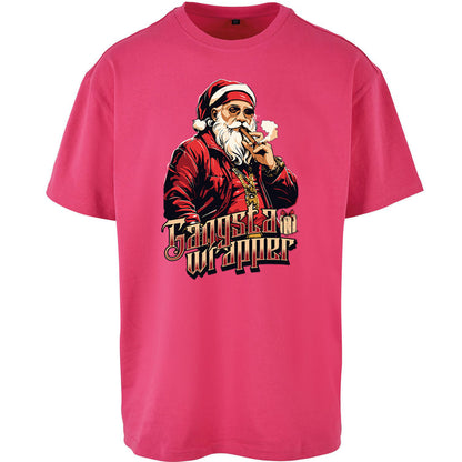 Santa Claus Gangster Oversized T Shirt