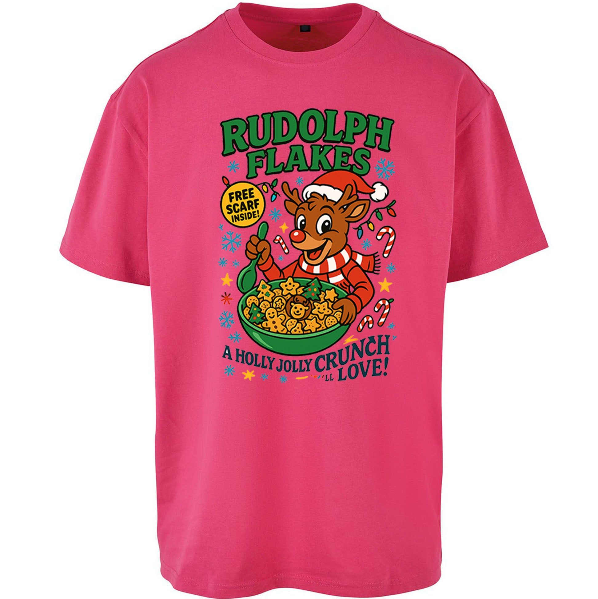 Rudolph The Red Nose Reindeer Oversized T Shirt