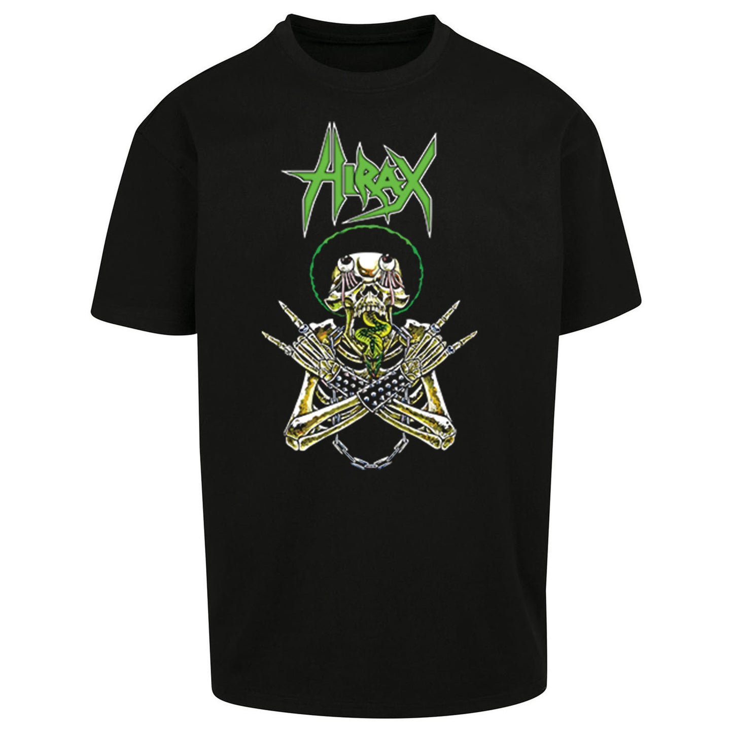 Hirax Rock Band Oversized T Shirt 