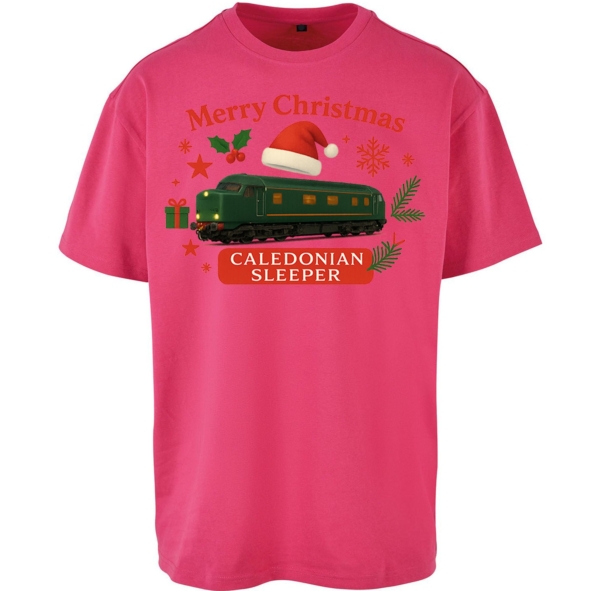Caladonian Sleeper Christmas Oversized T Shirt 