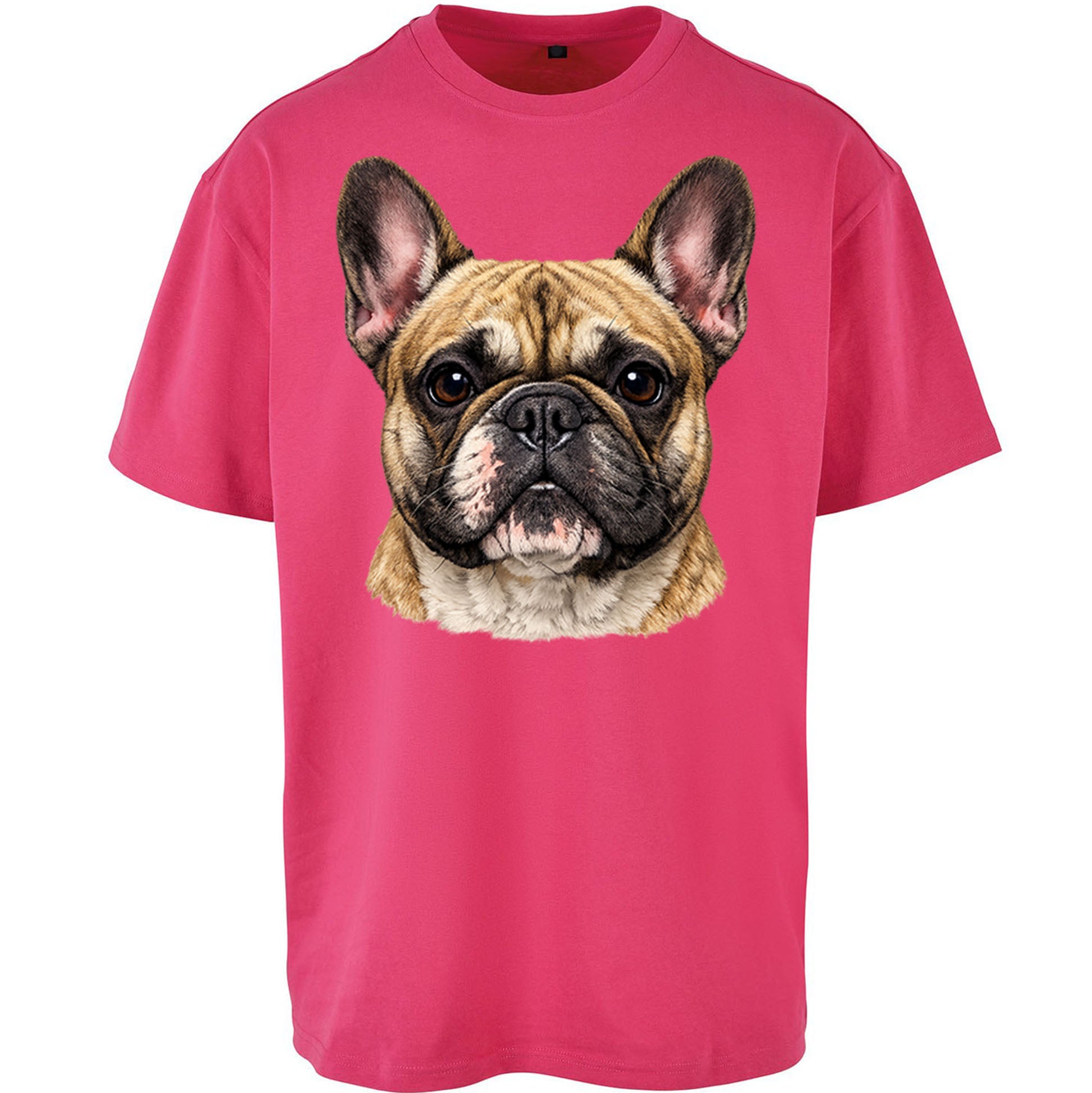 French Bulldog Face Oversized T Shirt