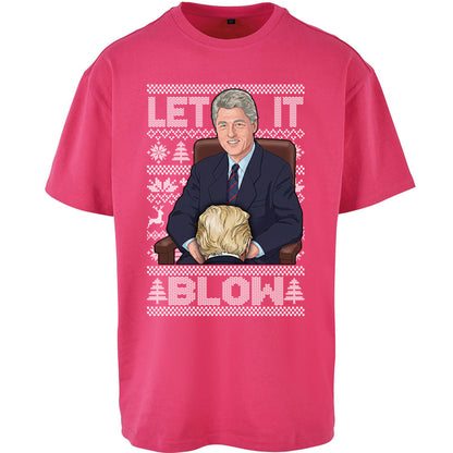 Bill Clinton Christmas Oversized T Shirt 