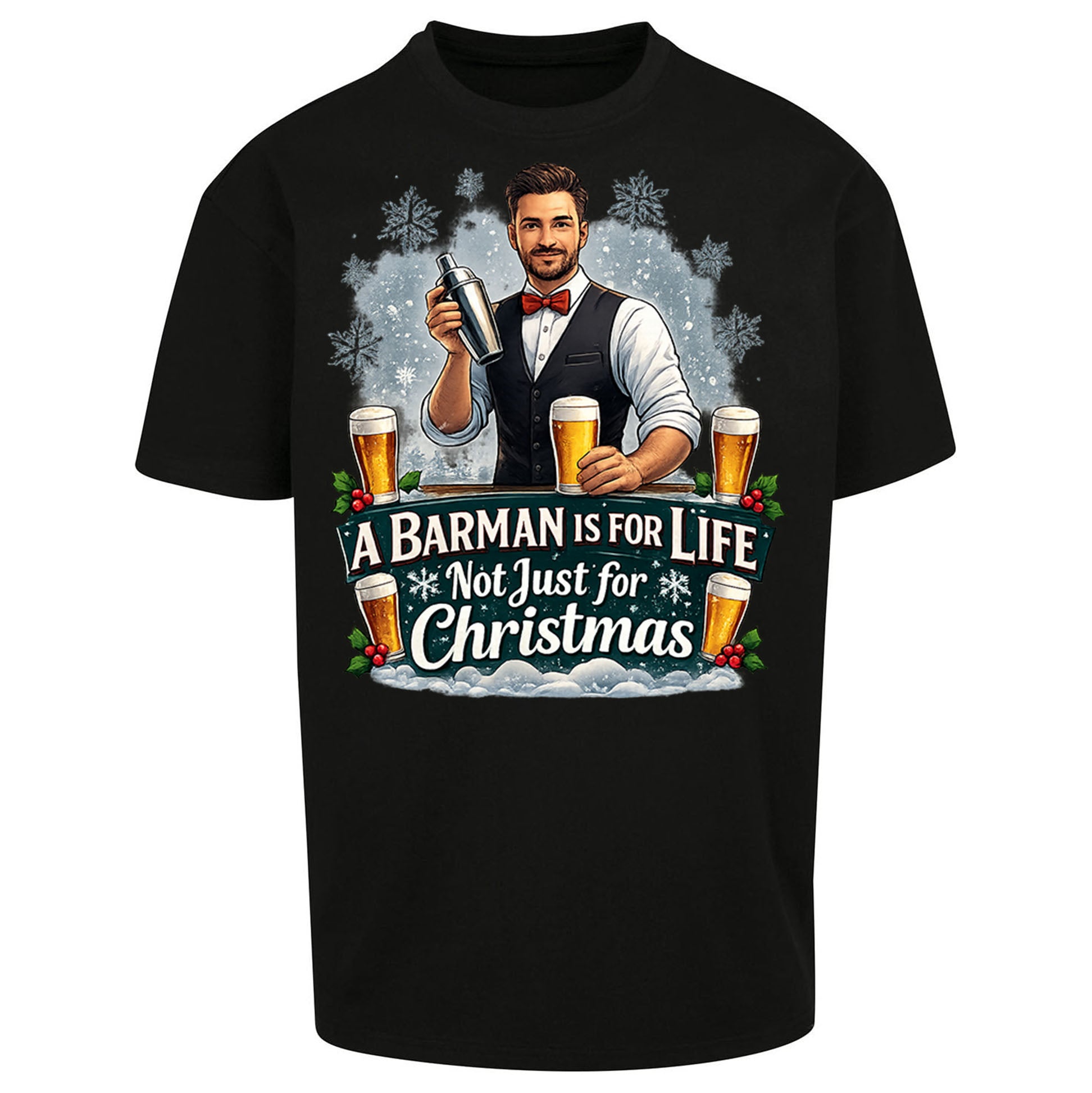 Barman Christmas Oversized T Shirt