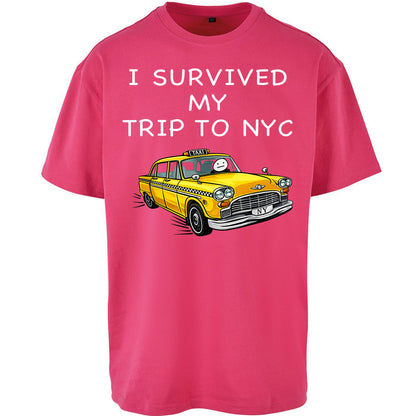 I Survived My Trip To NYC Yellow Taxi Oversized Tee