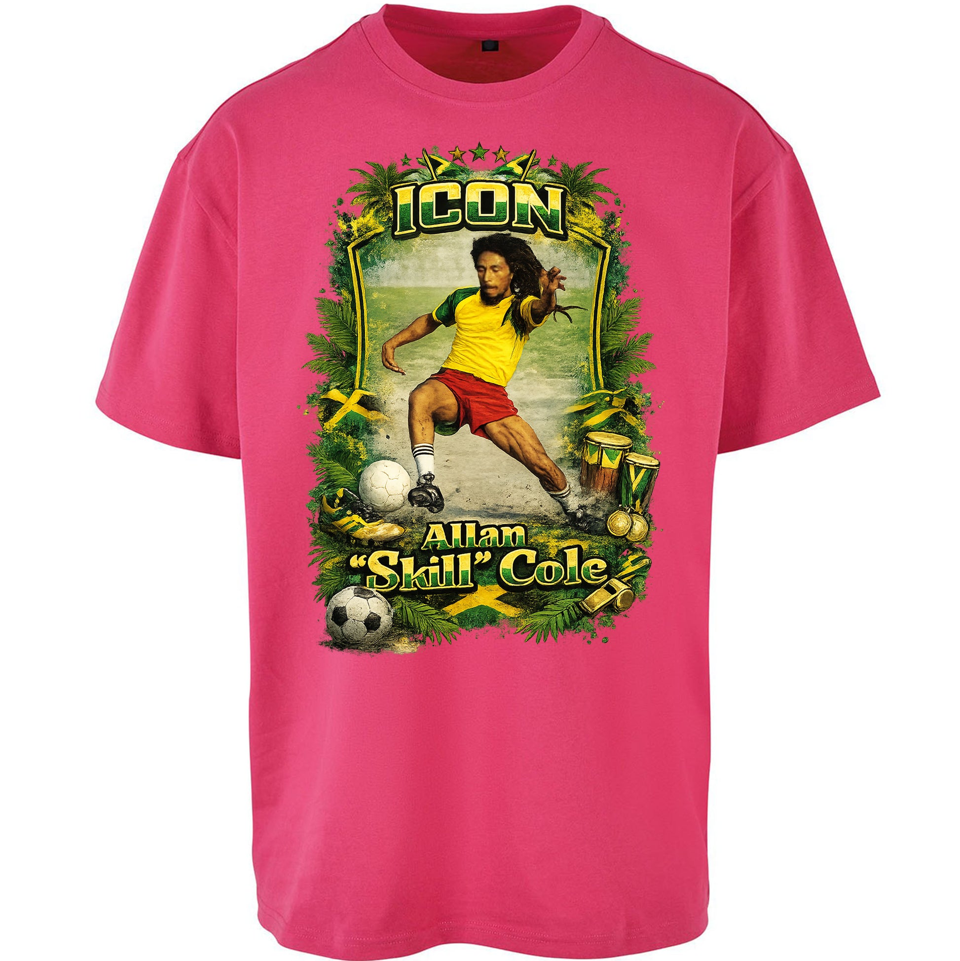 Jamaica Football Oversized T Shirt