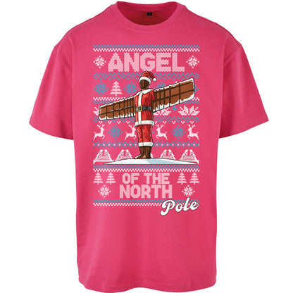 Angel Of The North Pole Christmas Oversized T Shirt