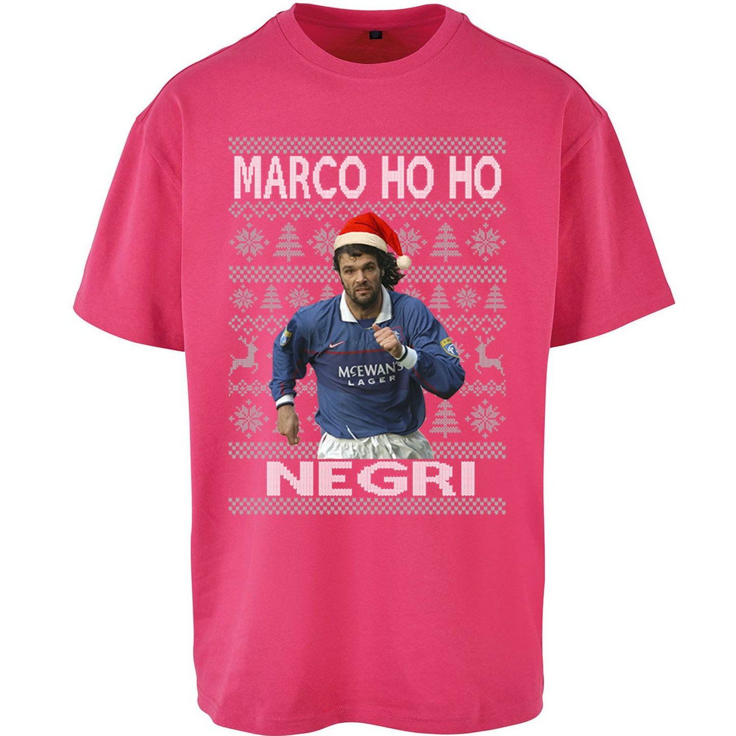 Rangers FC Christmas Oversized T Shirt 