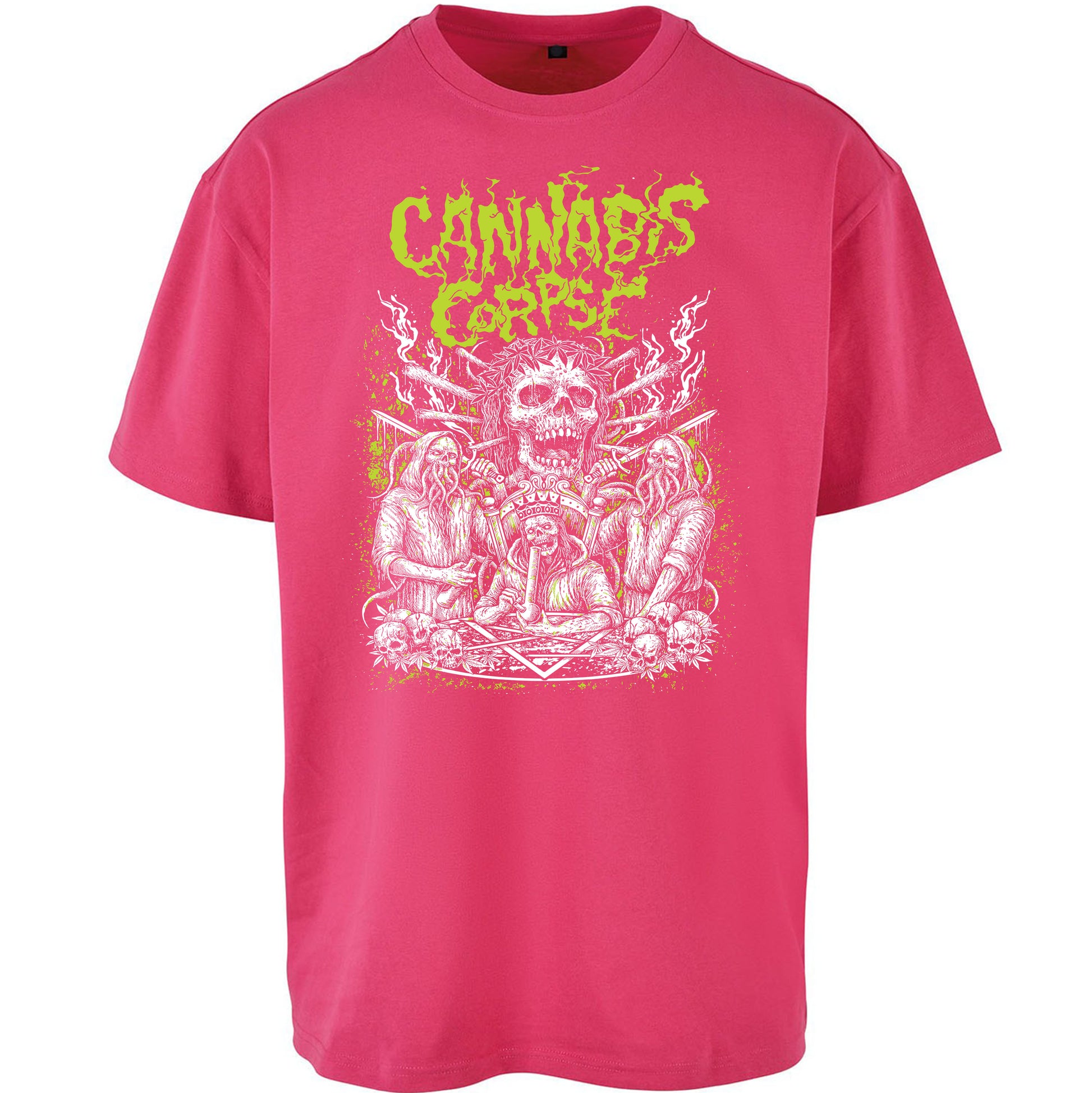 Cannabis Corpse Band Oversized T Shirt