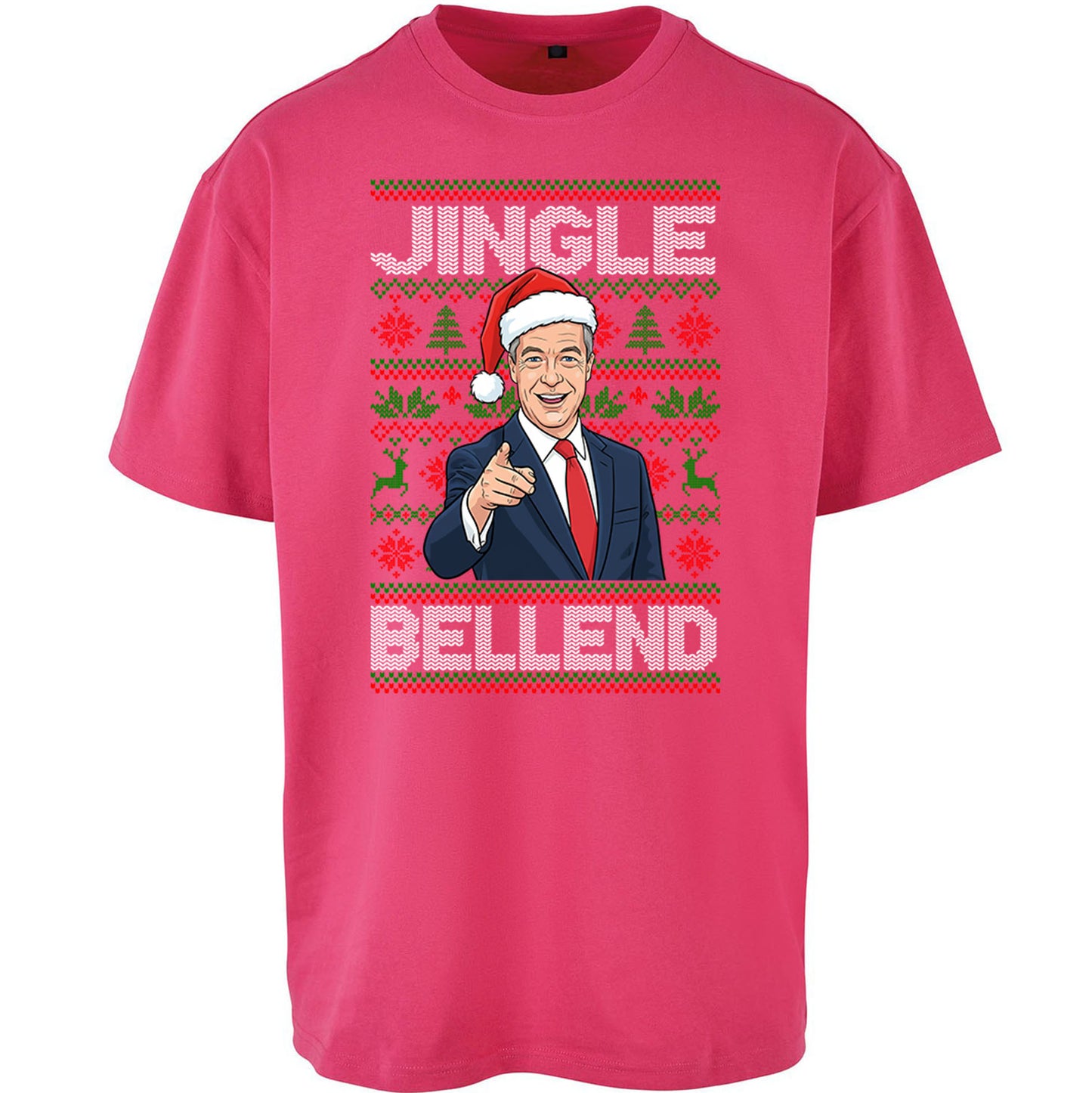 Nigel Farage Christmas Oversized T Shirt