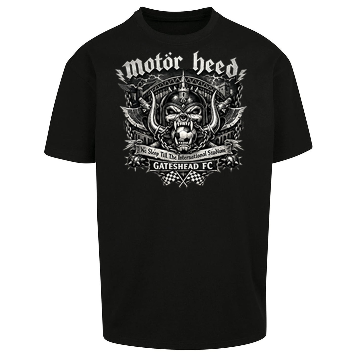 Gateshead Motor Heed Football Oversized T Shirt
