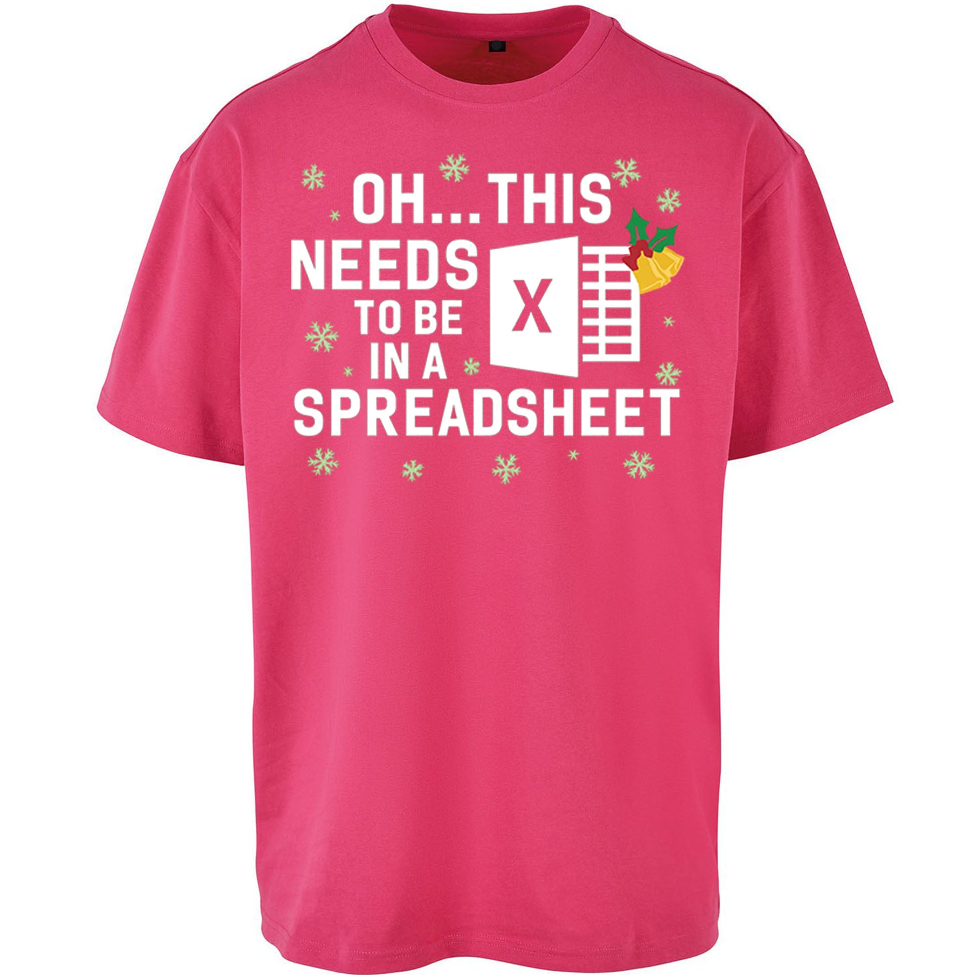 Excel Christmas Oversized T Shirt