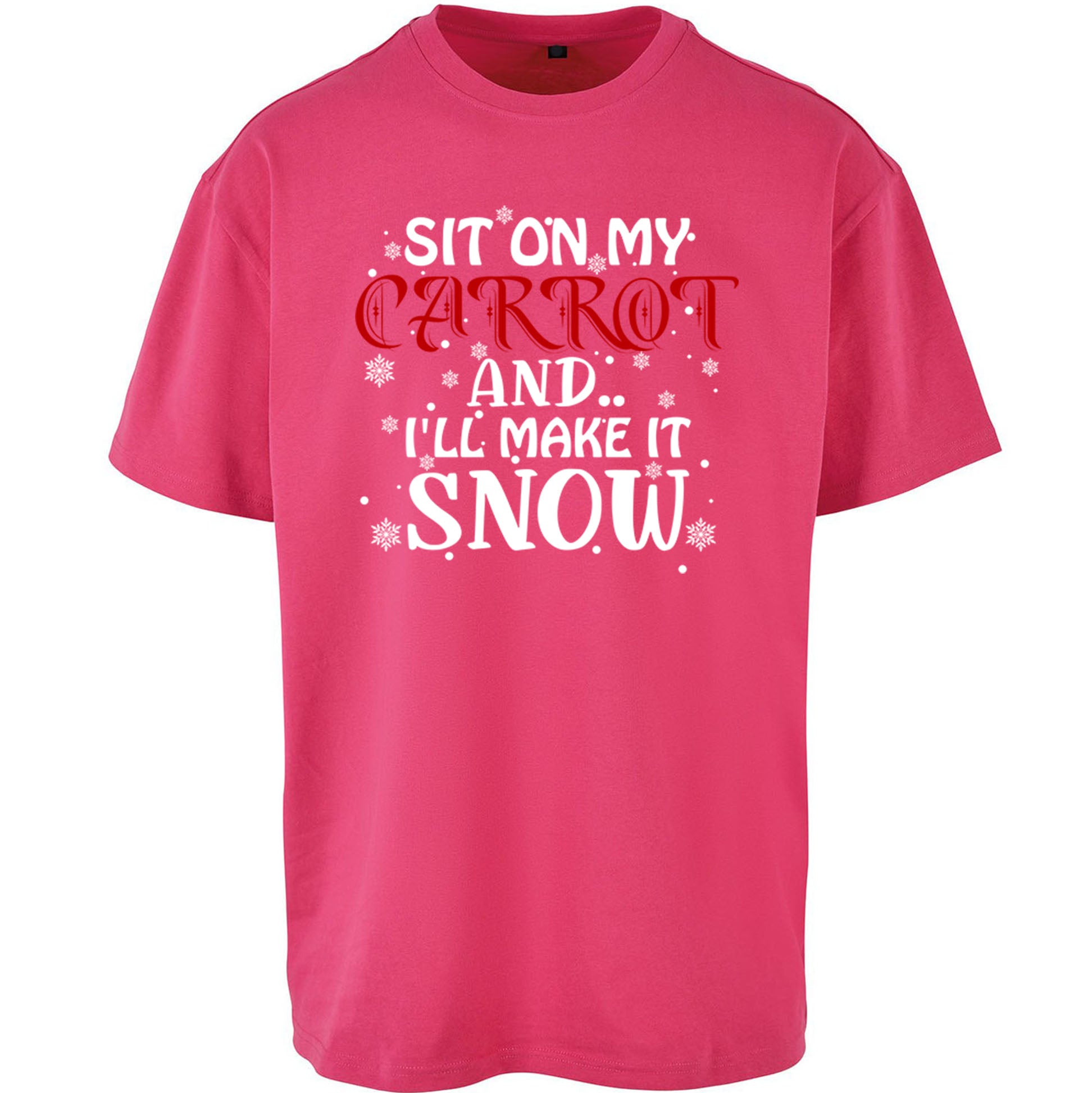 Rude Christmas Oversized T Shirt