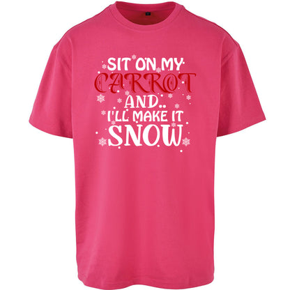 Rude Christmas Oversized T Shirt