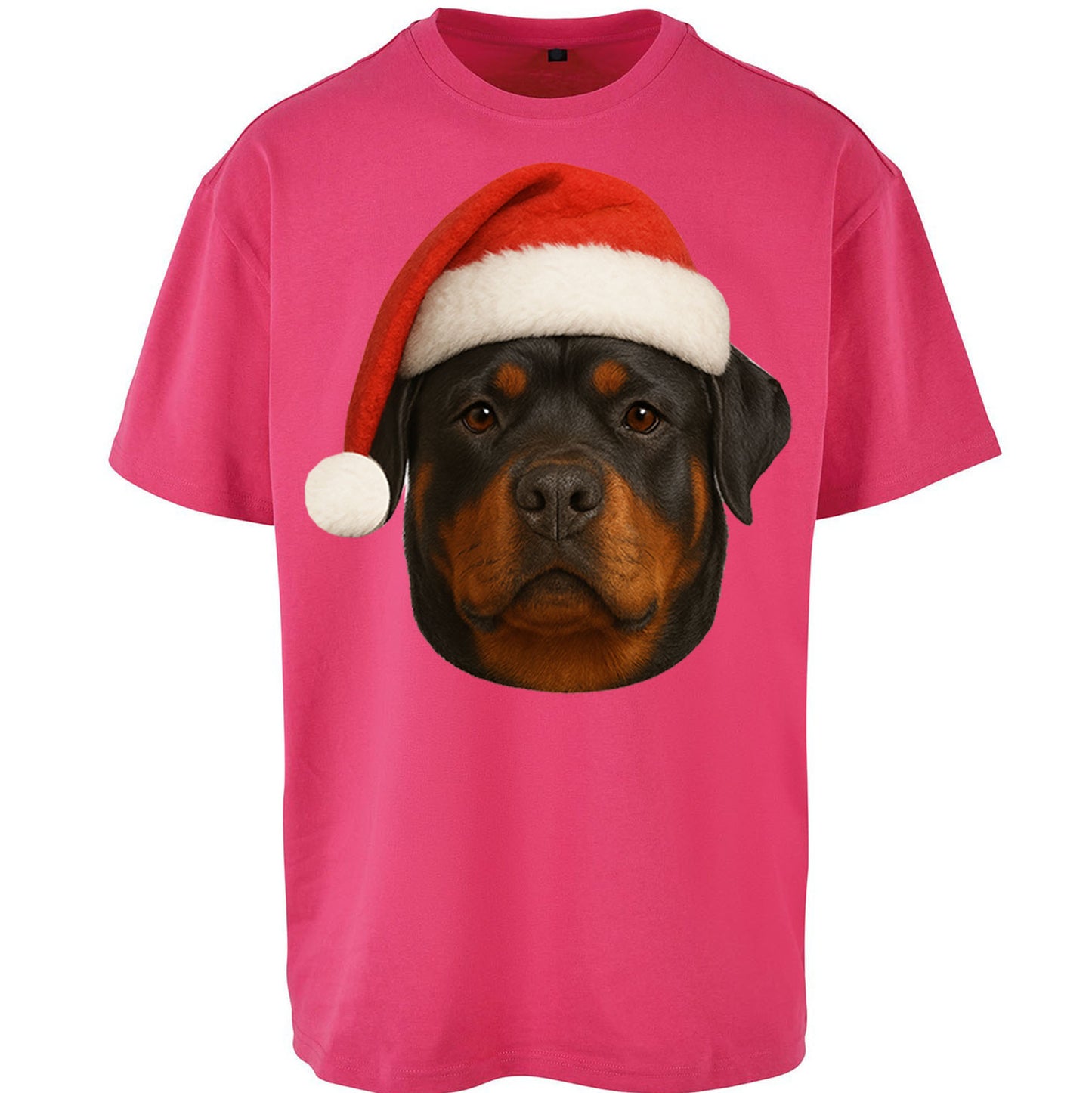 Rottweiler Christmas Oversized T Shirt