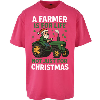 Farmer Christmas Oversized T Shirt