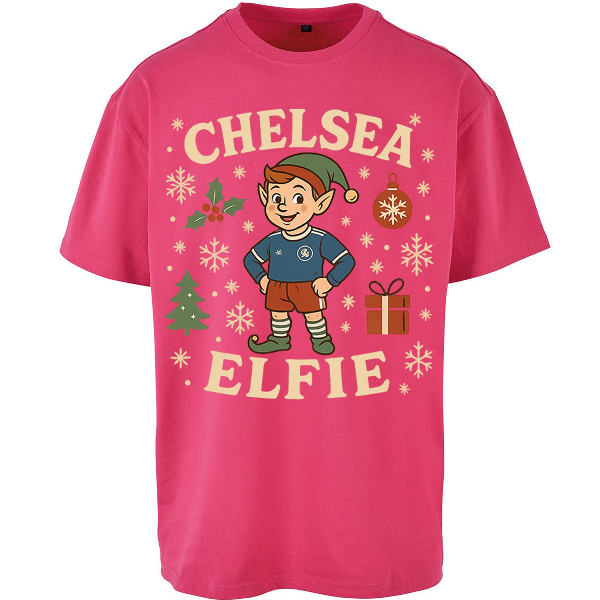 Chelsea FC Christmas Oversized T Shirt