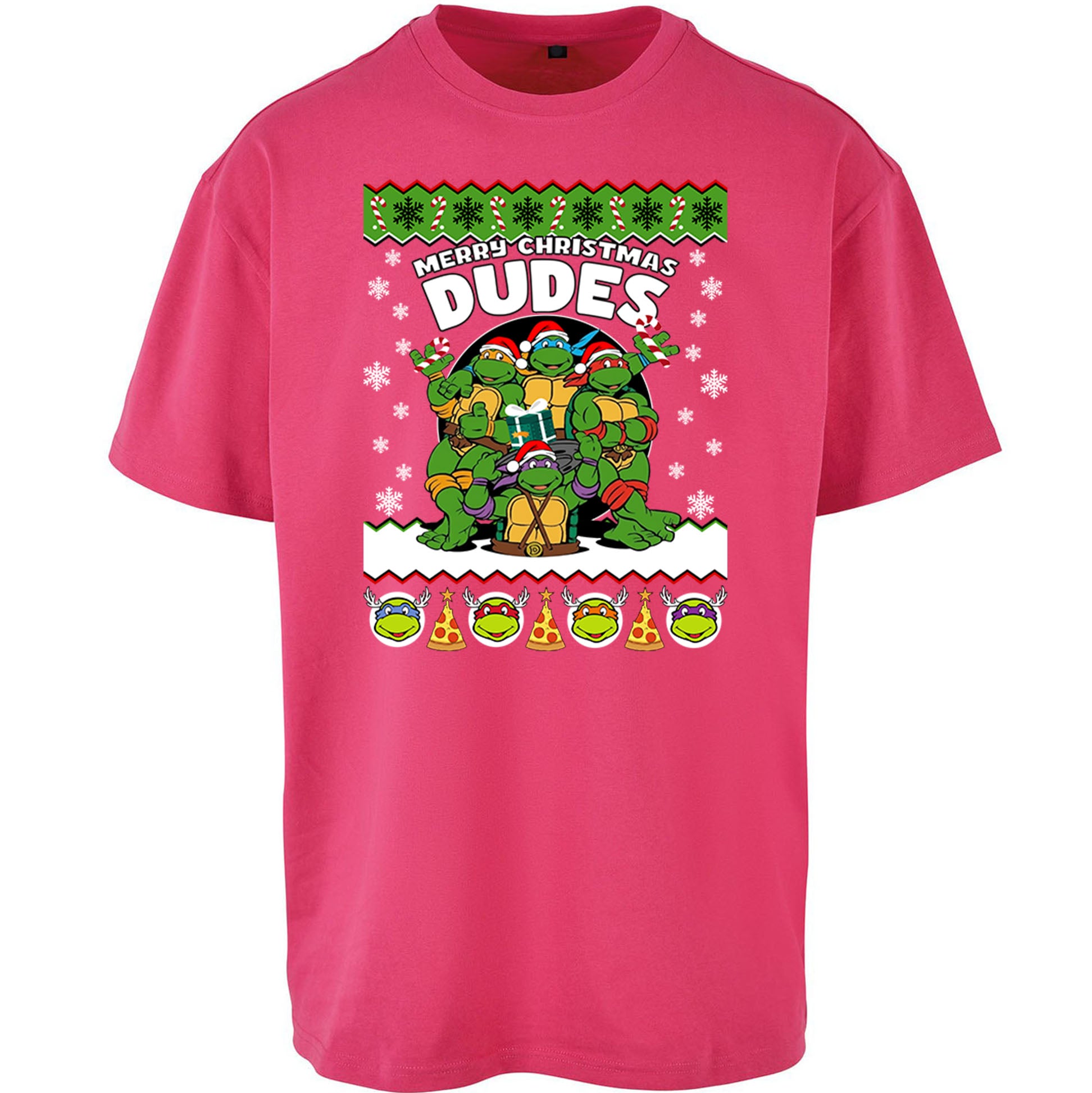 Ninja Turtles Christmas Oversized T Shirt