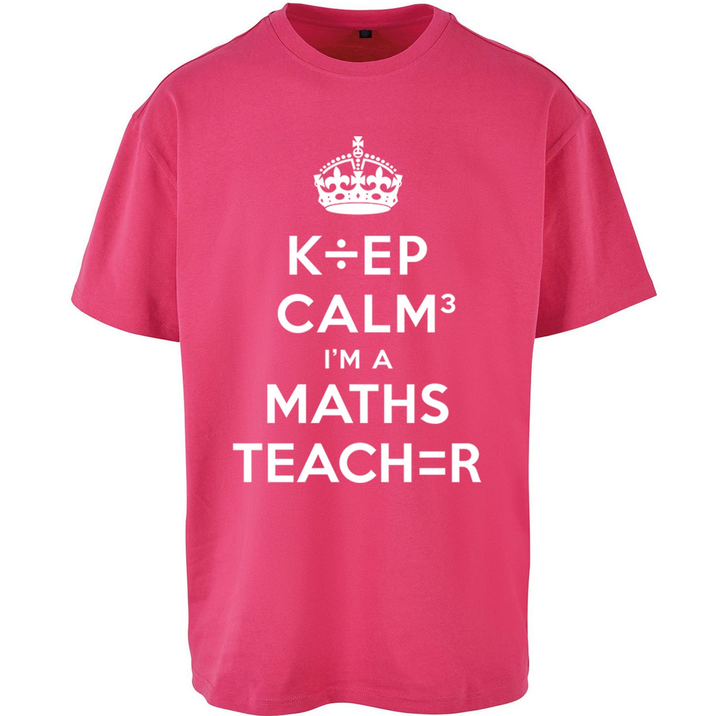 Keep Calm I’m A Maths Teacher Oversized T Shirt 