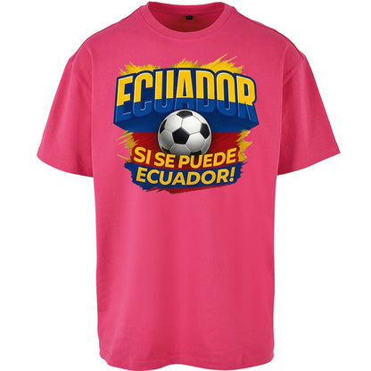 Ecuador Retro World Cup Oversized T Shirt 