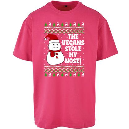 The Vegans Stole My nose Funny Christmas - Oversized T Shirt