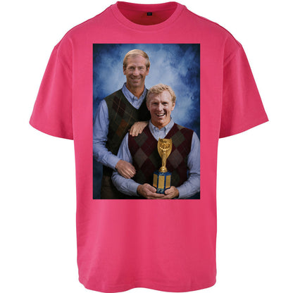 Bobby Moore Bobby Charlton Step Brothers Style England 1966 Oversized T Shirt
