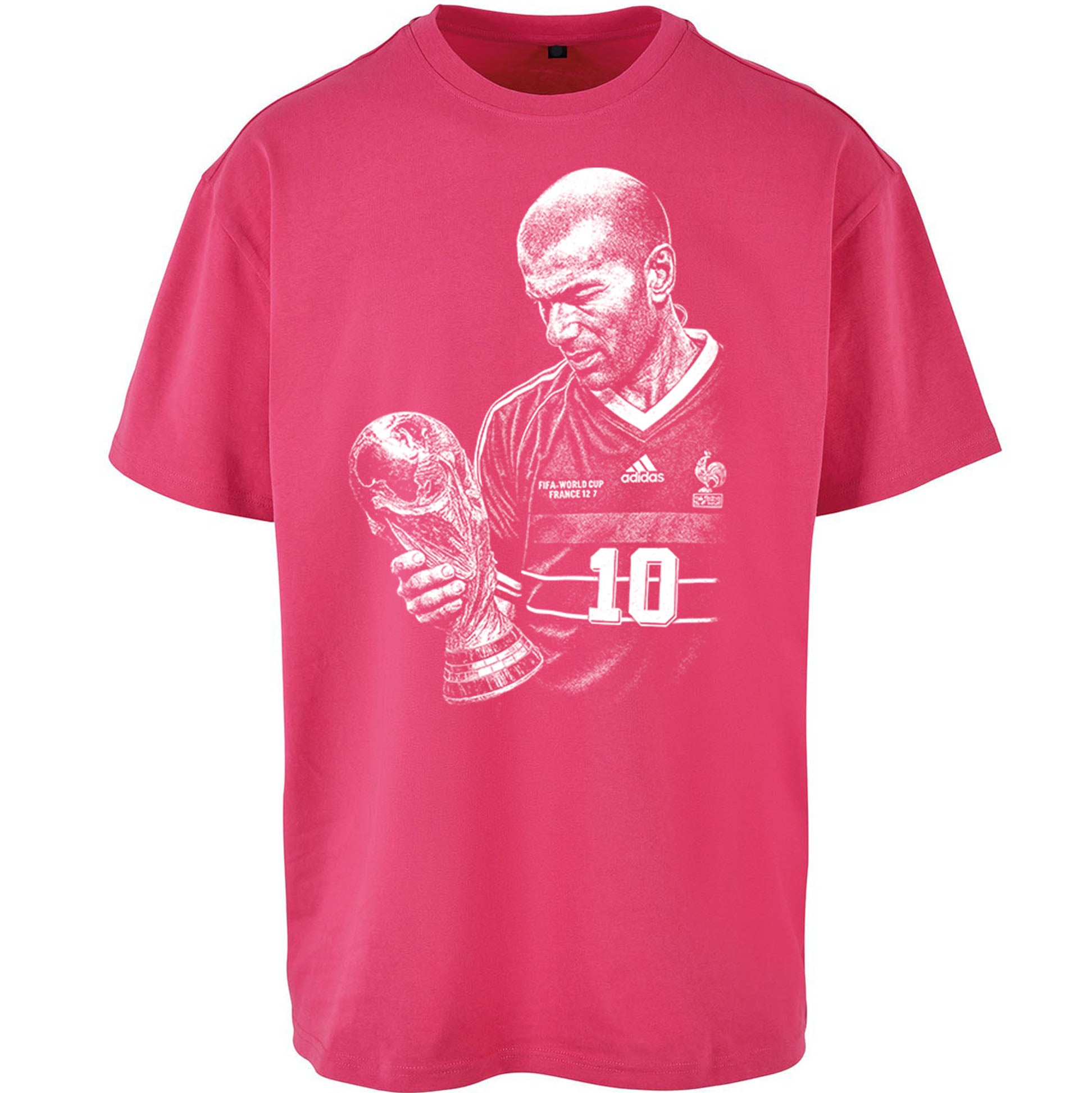 Zidane France Footballer Oversized T Shirt