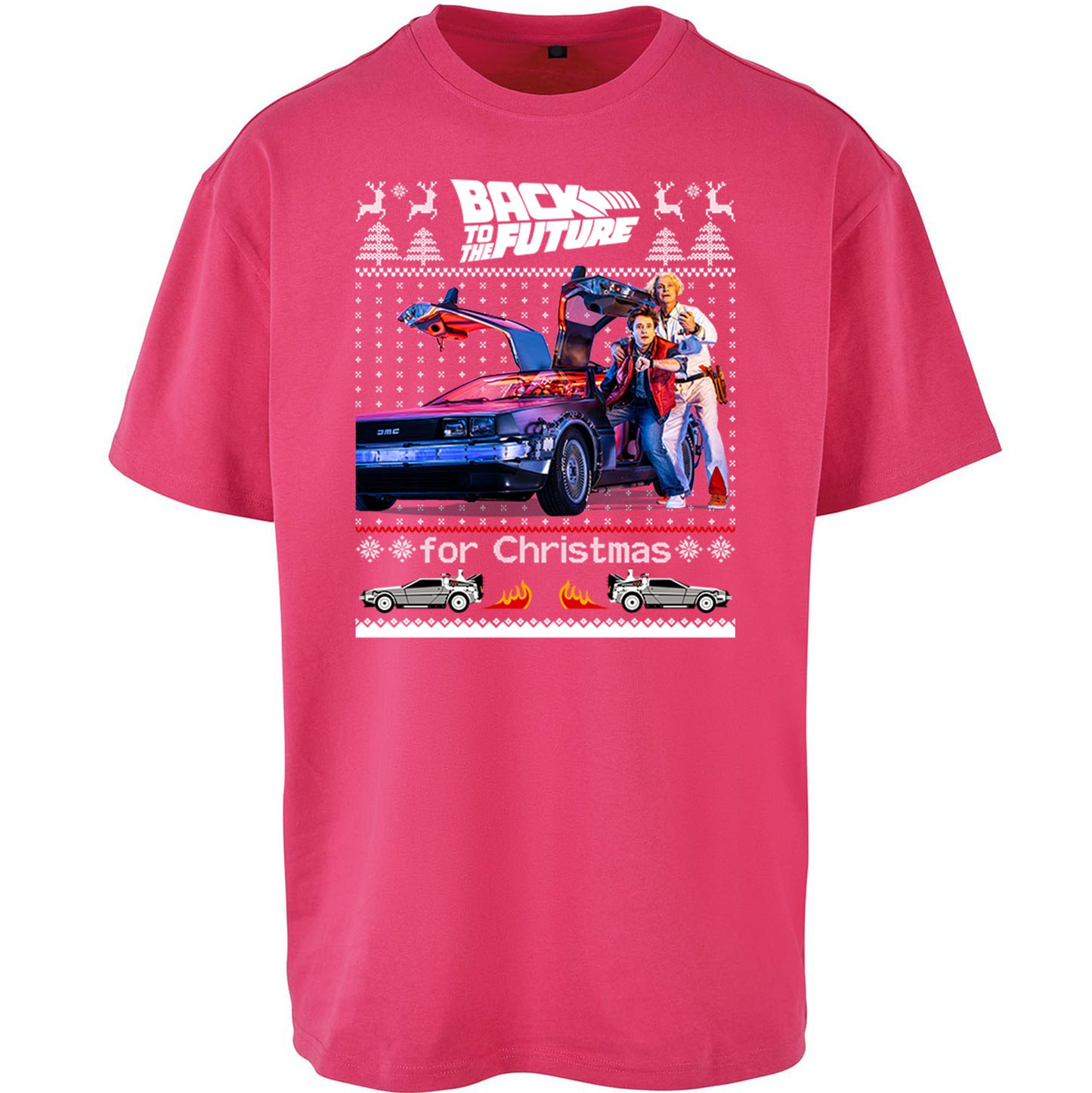Back To The Future Christmas Oversized T Shirt