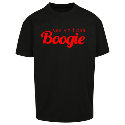 Yes Sir I Can Boogie Embroidered - Oversized T Shirt